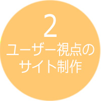 2.ユーザー視点のサイト制作